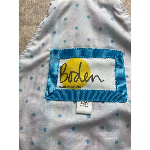 Boden Rainbow Striped Denim Old School Overalls Size 4y-5y - Picture 4 of 7